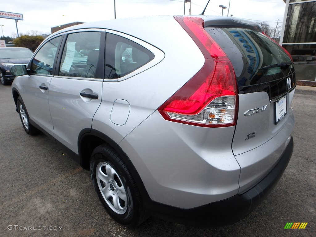 2013 CR-V LX AWD - Alabaster Silver Metallic / Gray photo #3