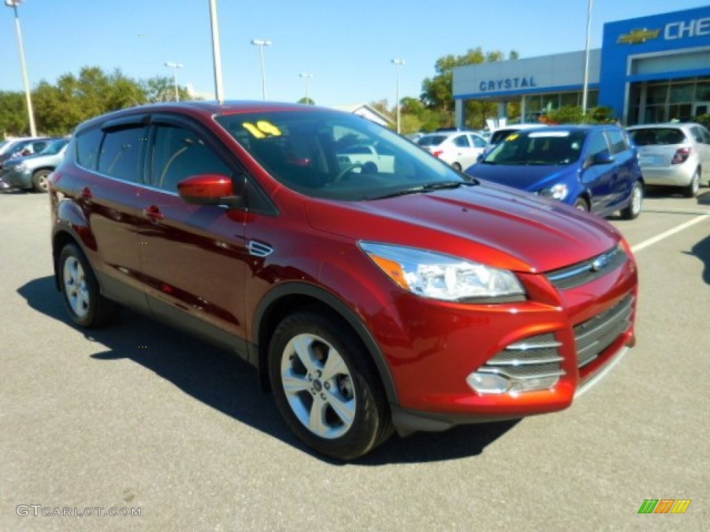 2014 Escape SE 2.0L EcoBoost 4WD - Sunset / Charcoal Black photo #11