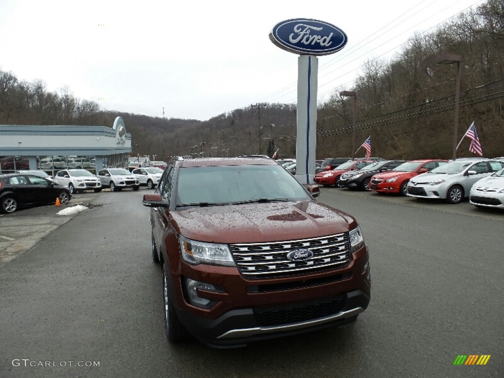 2016 Explorer Limited 4WD - Bronze Fire Metallic / Medium Light Camel photo #3