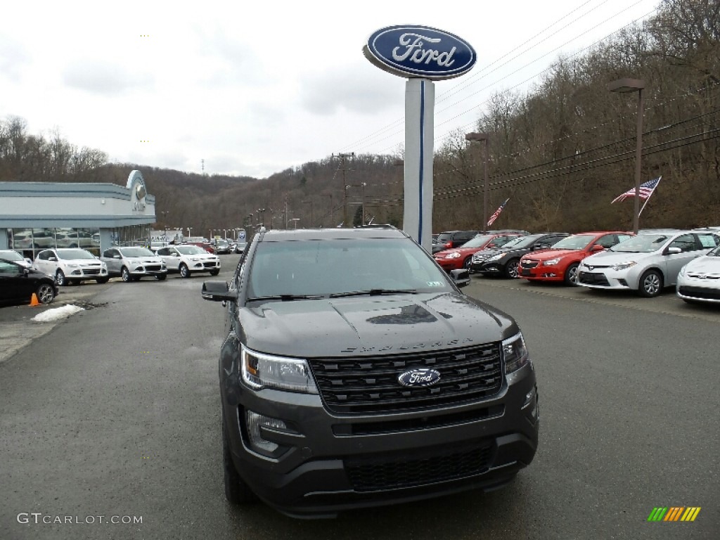 2016 Explorer Sport 4WD - Ingot Silver Metallic / Ebony Black photo #3