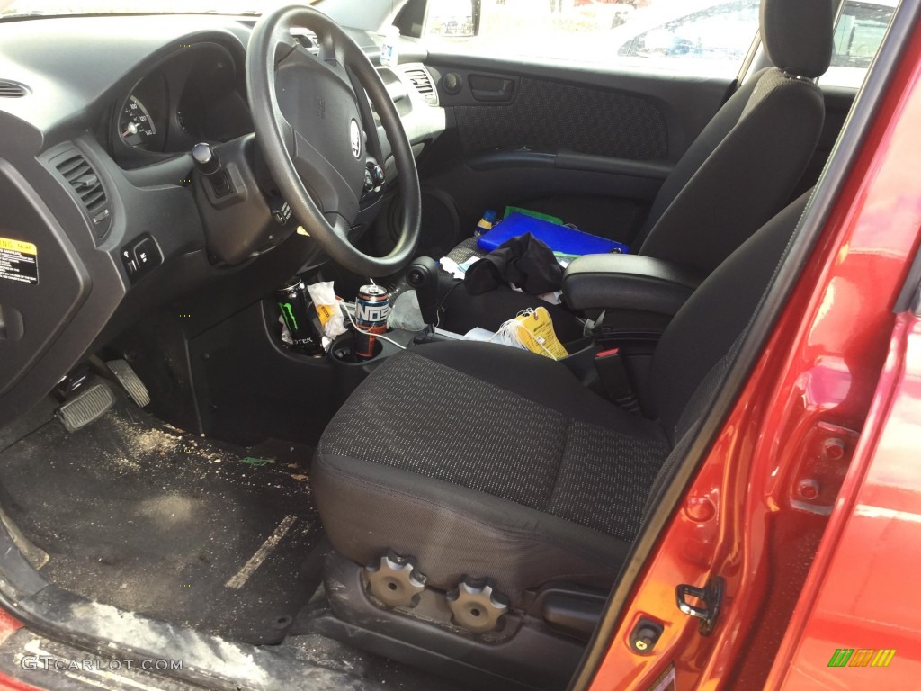 2007 Sportage LX - Volcanic Red / Black photo #7