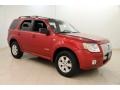 2008 Vivid Red Metallic Mercury Mariner I4  photo #1