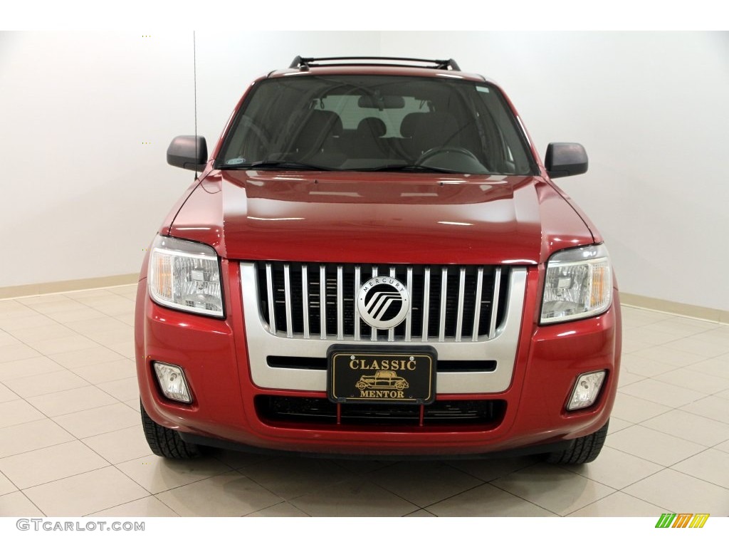 2008 Mariner I4 - Vivid Red Metallic / Black photo #2