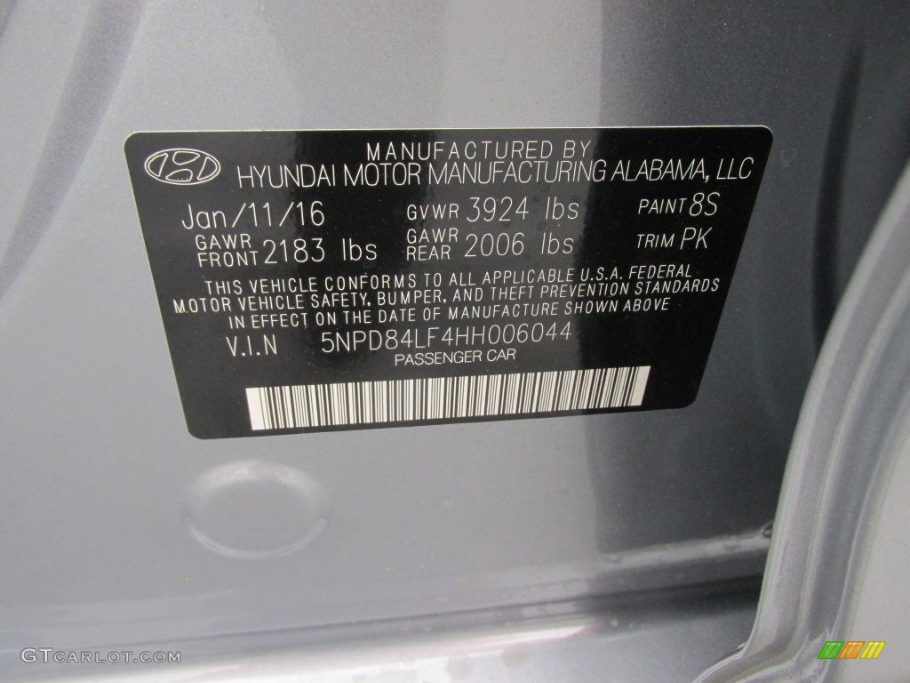 2017 Elantra Limited - Gray / Gray photo #33