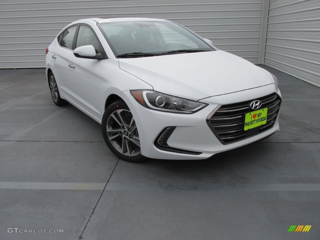2017 Elantra Limited - White / Black photo #2