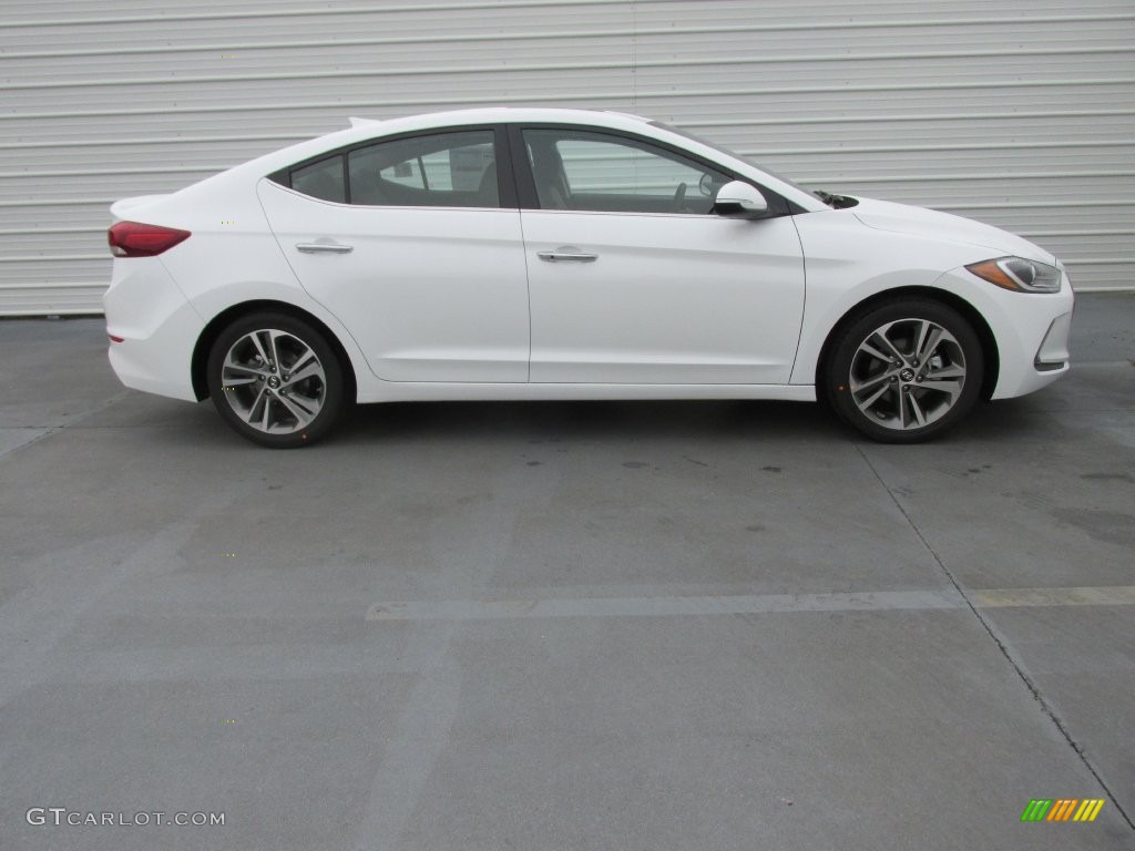 2017 Elantra Limited - White / Black photo #3