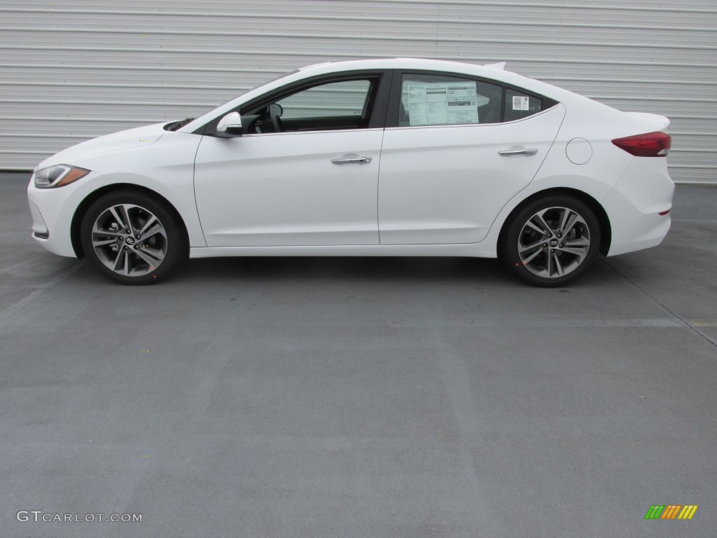 2017 Elantra Limited - White / Black photo #6