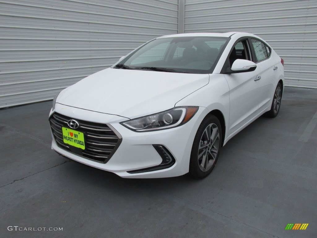 2017 Elantra Limited - White / Black photo #7