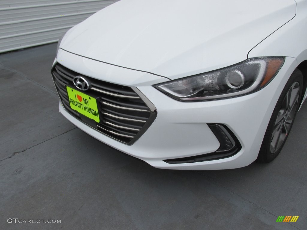 2017 Elantra Limited - White / Black photo #10