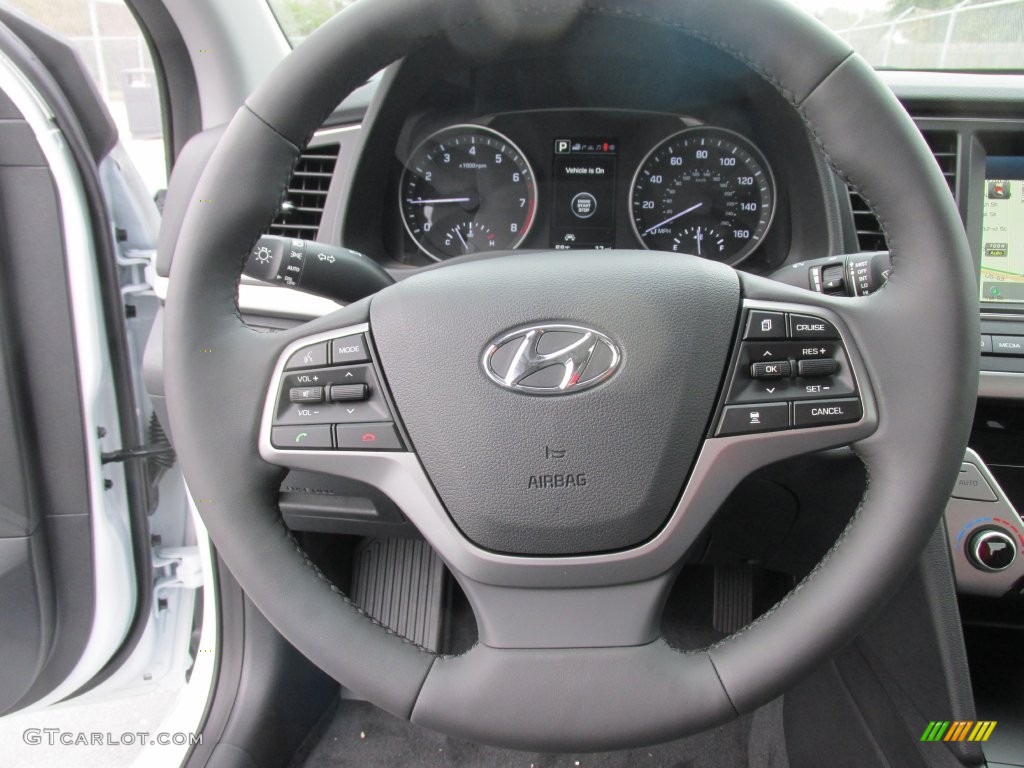 2017 Elantra Limited - White / Black photo #32