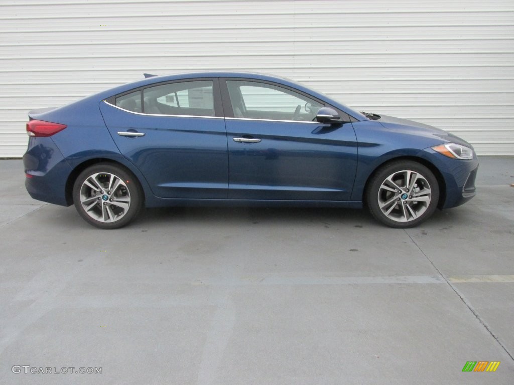 Lakeside Blue 2017 Hyundai Elantra Limited Exterior Photo #110491994