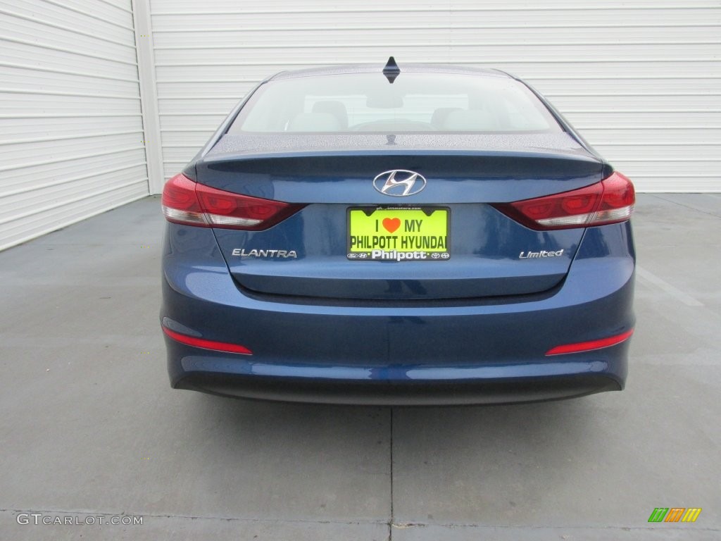 2017 Elantra Limited - Lakeside Blue / Gray photo #5