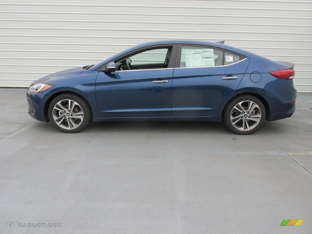 2017 Elantra Limited - Lakeside Blue / Gray photo #6