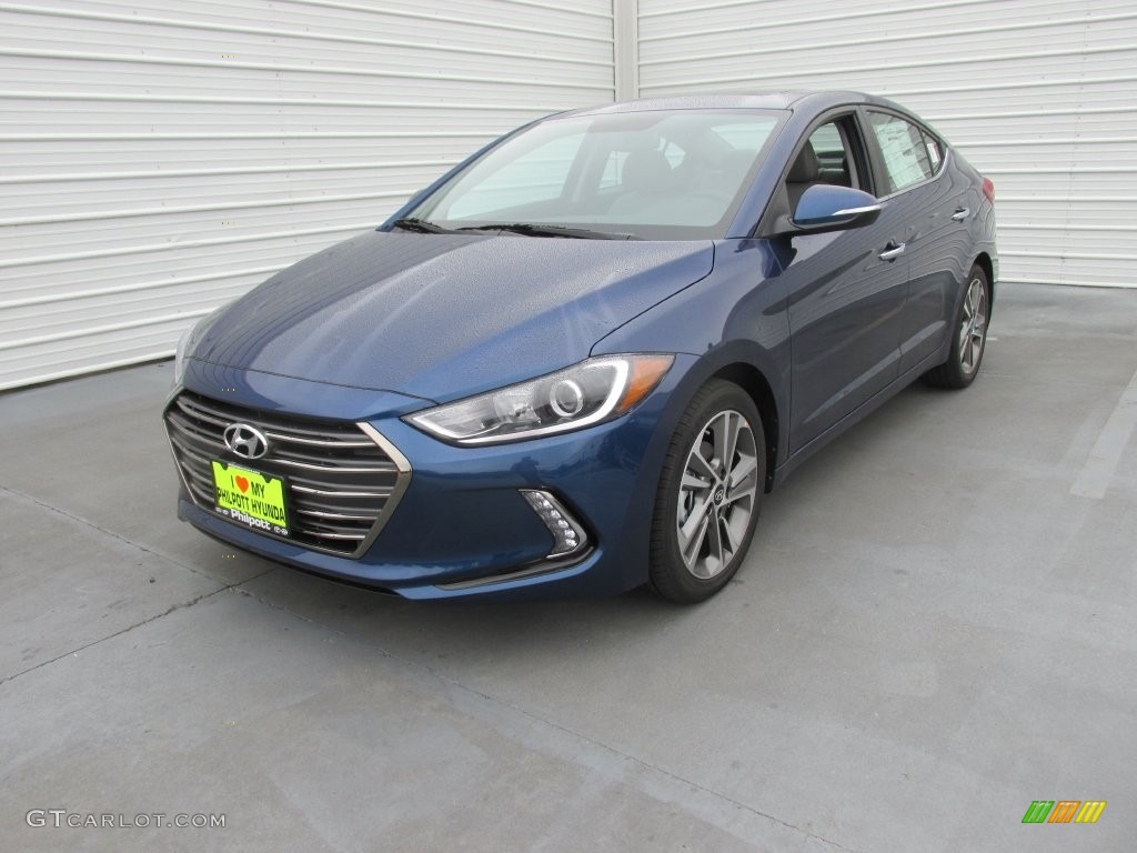 2017 Elantra Limited - Lakeside Blue / Gray photo #7