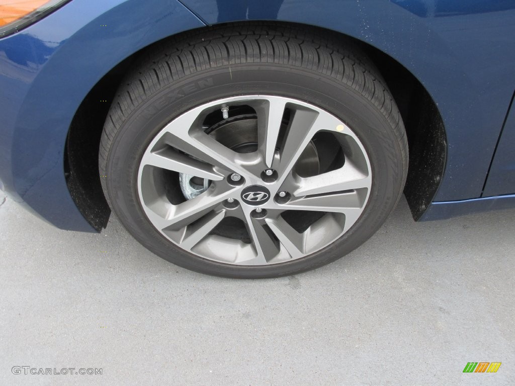 2017 Elantra Limited - Lakeside Blue / Gray photo #11