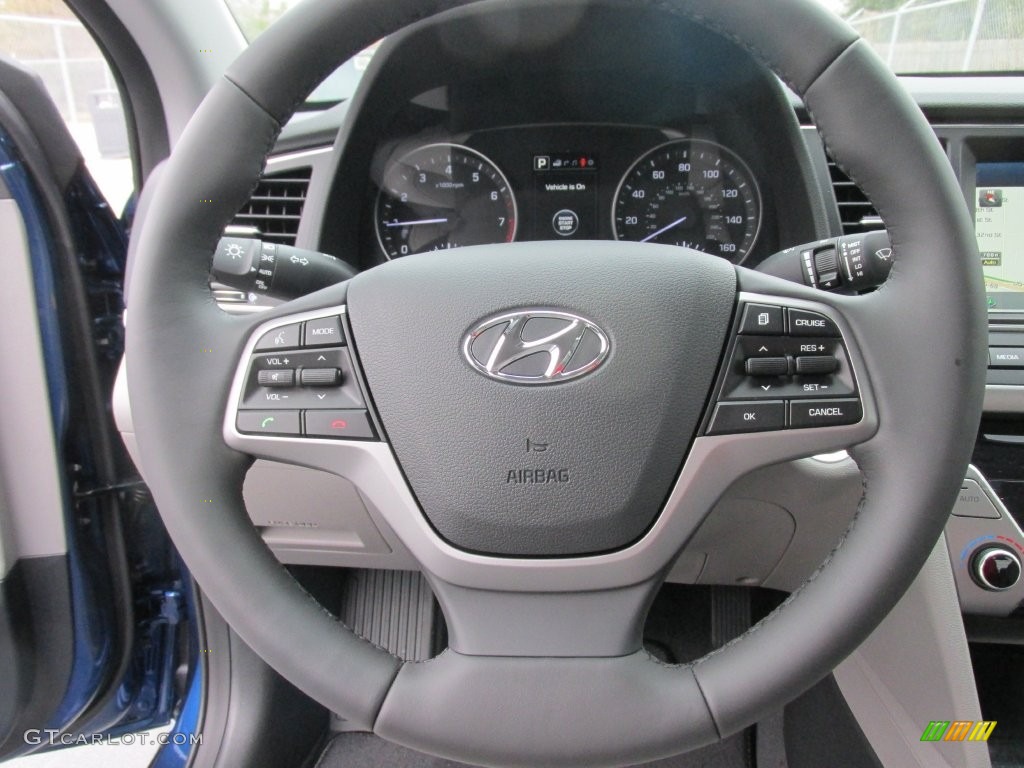 2017 Elantra Limited - Lakeside Blue / Gray photo #32