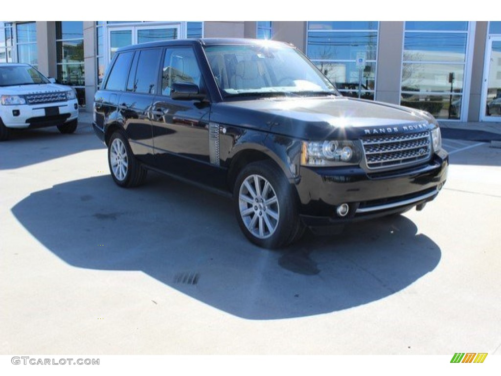 2010 Range Rover Supercharged - Santorini Black Pearl / Storm Grey/Jet Black photo #1