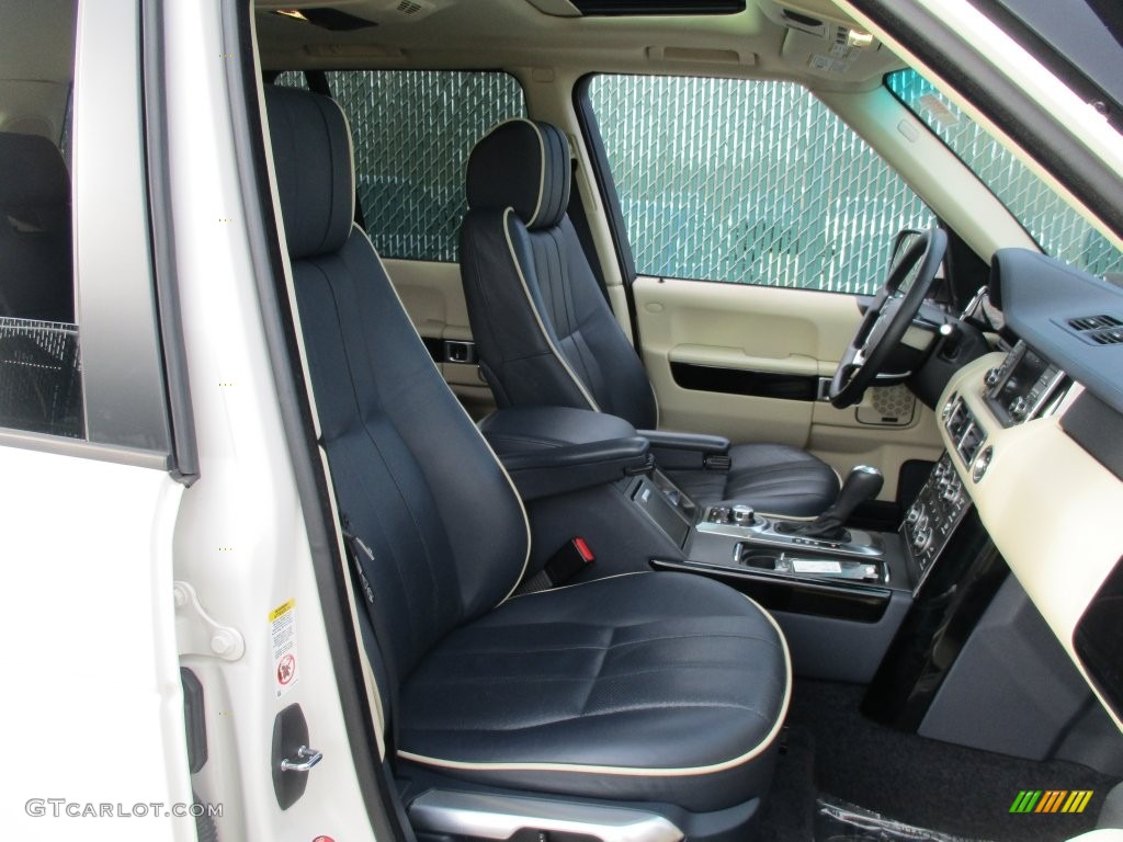 2010 Range Rover Supercharged - Alaska White / Navy Blue/Parchment photo #12