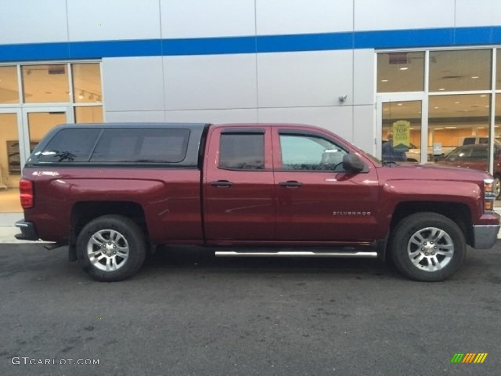2014 Silverado 1500 LT Double Cab 4x4 - Victory Red / Jet Black/Dark Ash photo #2