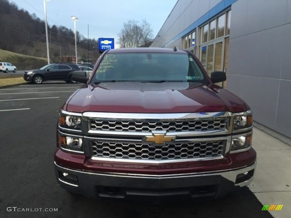 2014 Silverado 1500 LT Double Cab 4x4 - Victory Red / Jet Black/Dark Ash photo #3