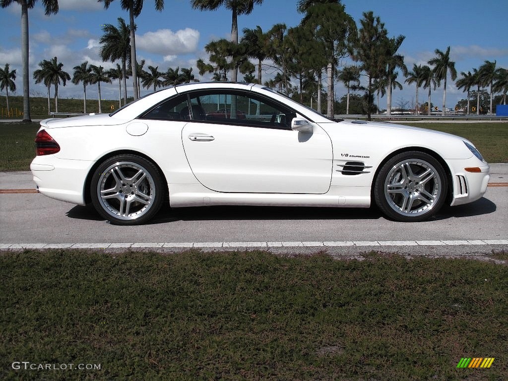 Alabaster White 2007 Mercedes-Benz SL 55 AMG Roadster Exterior Photo #110496452