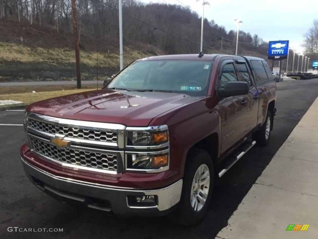 2014 Silverado 1500 LT Double Cab 4x4 - Victory Red / Jet Black/Dark Ash photo #4