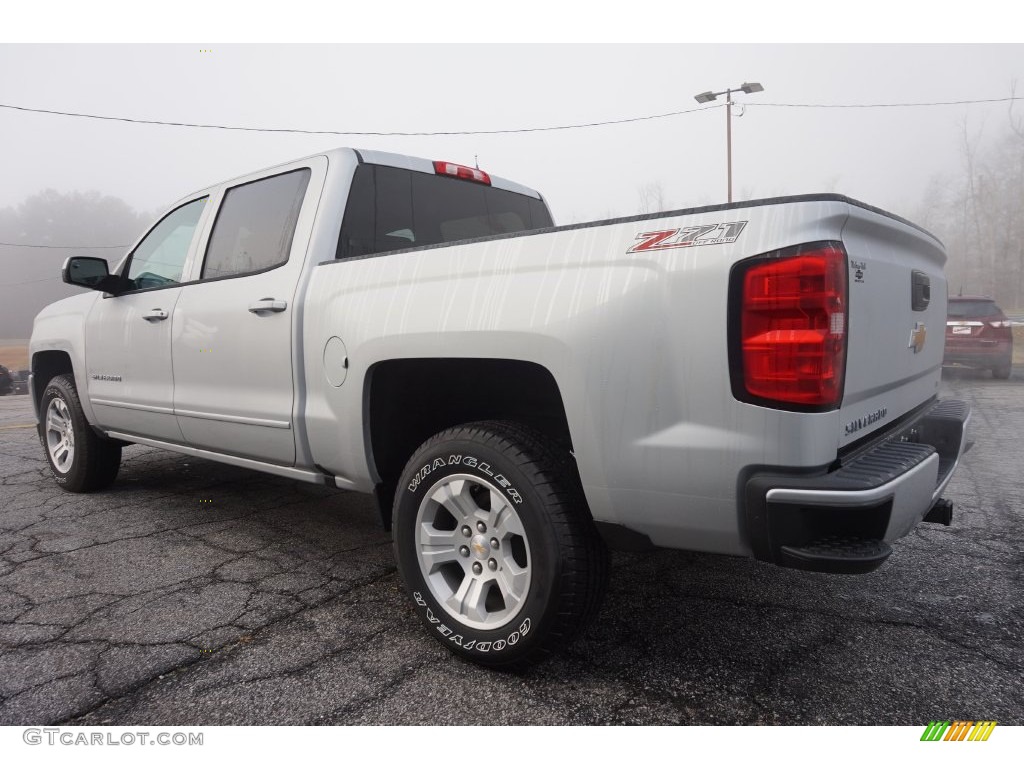 2016 Silverado 1500 LT Crew Cab 4x4 - Silver Ice Metallic / Jet Black photo #5