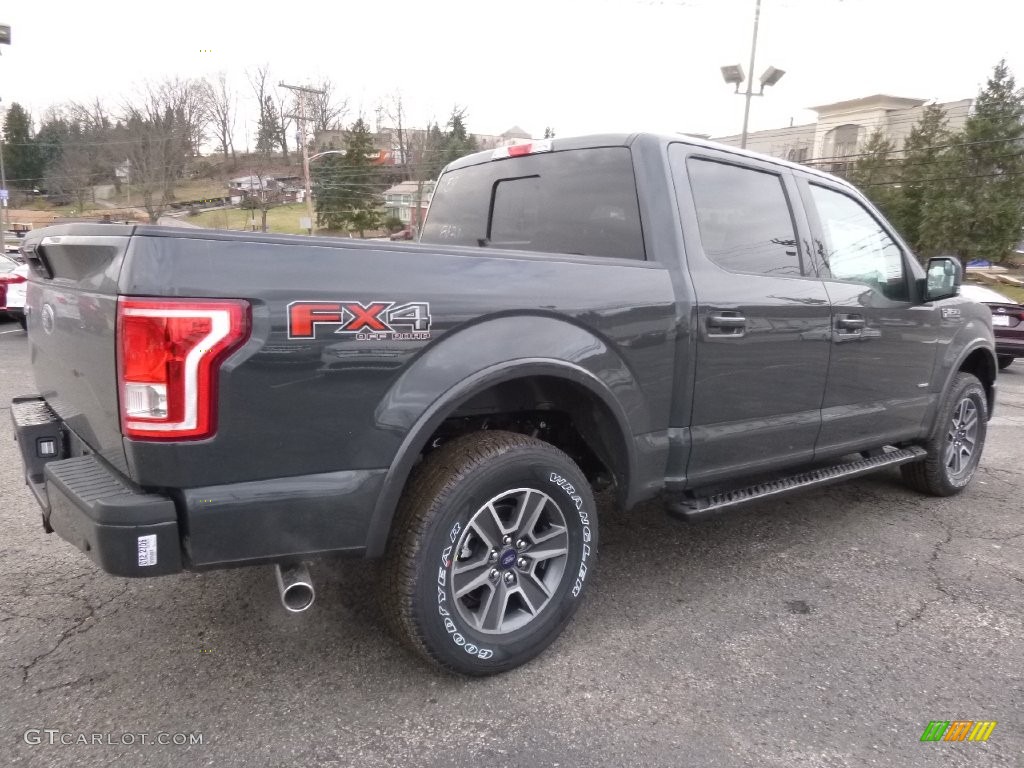 2016 F150 XLT SuperCrew 4x4 - Lithium Gray / Black photo #2