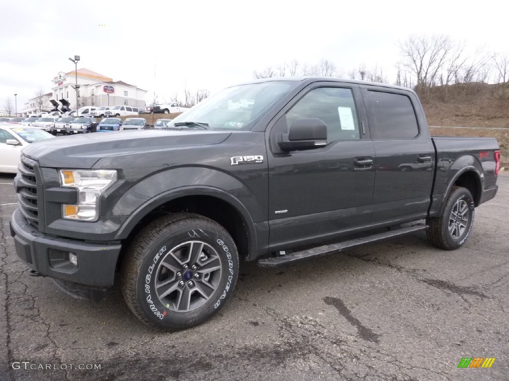 2016 F150 XLT SuperCrew 4x4 - Lithium Gray / Black photo #4