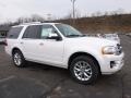 White Platinum Metallic Tricoat 2016 Ford Expedition Limited 4x4 Exterior