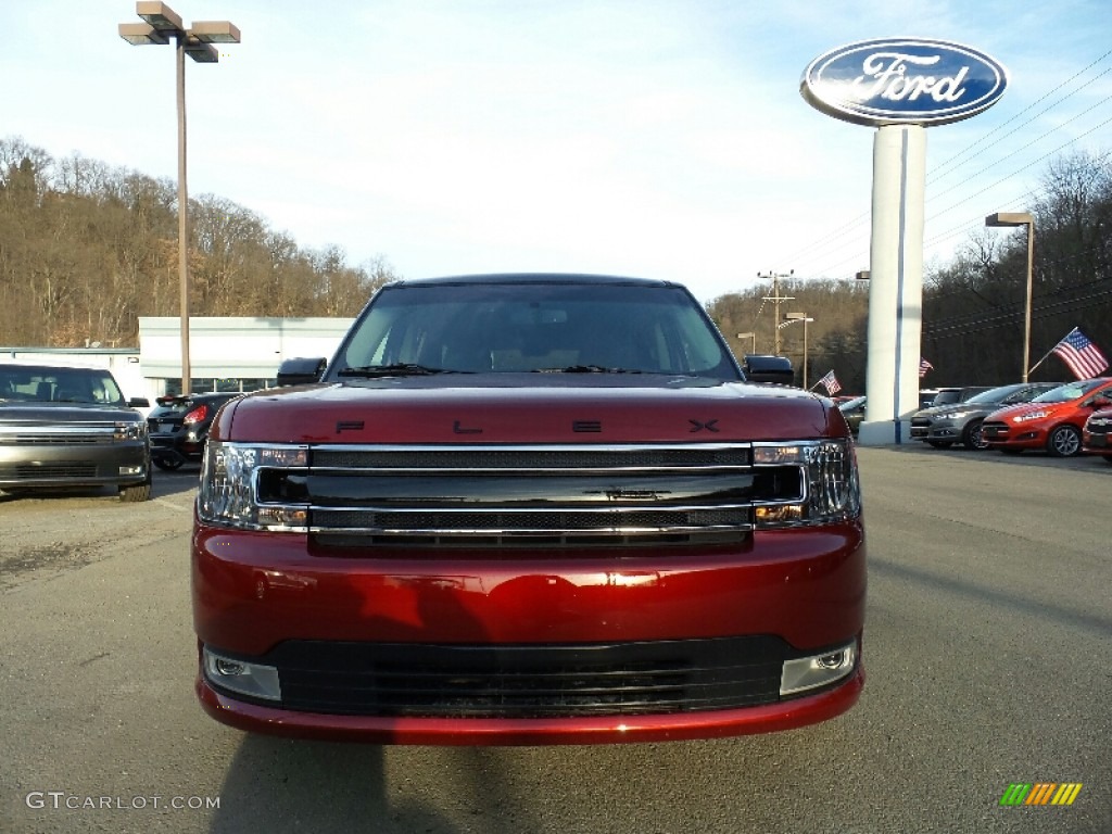 2016 Flex SEL AWD - Ruby Red / Charcoal Black/Light Earth Gray photo #2