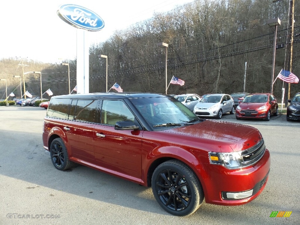 2016 Flex SEL AWD - Ruby Red / Charcoal Black/Light Earth Gray photo #4