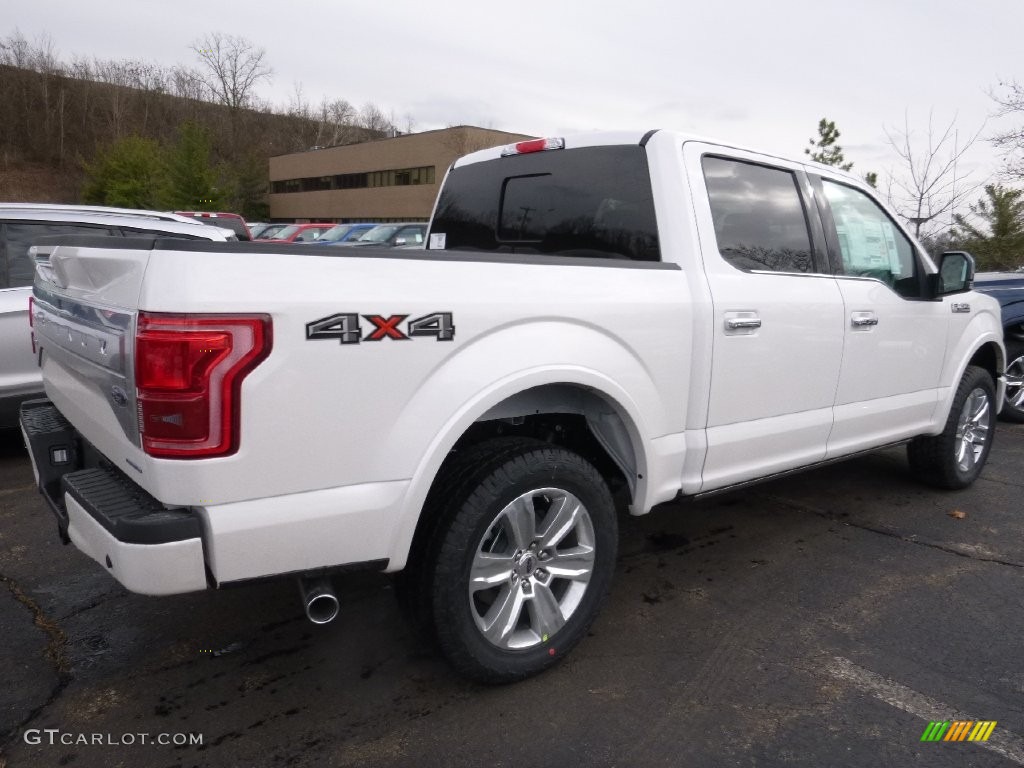 2016 F150 Platinum SuperCrew 4x4 - White Platinum / Platinum Black photo #2