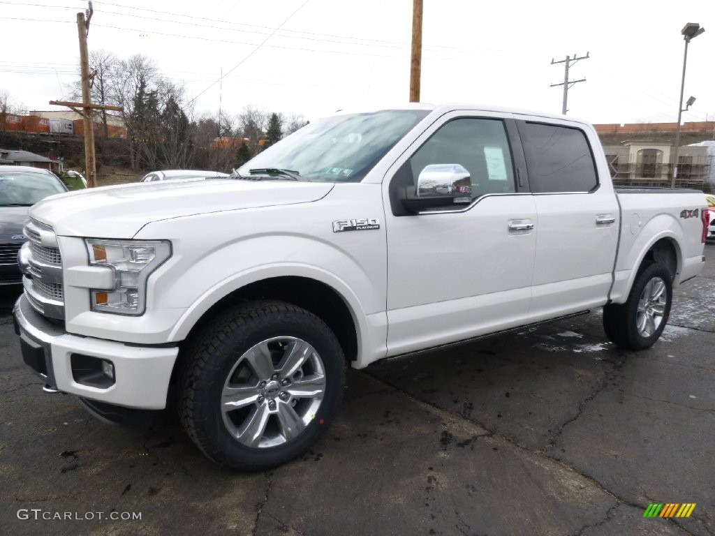 2016 F150 Platinum SuperCrew 4x4 - White Platinum / Platinum Black photo #4