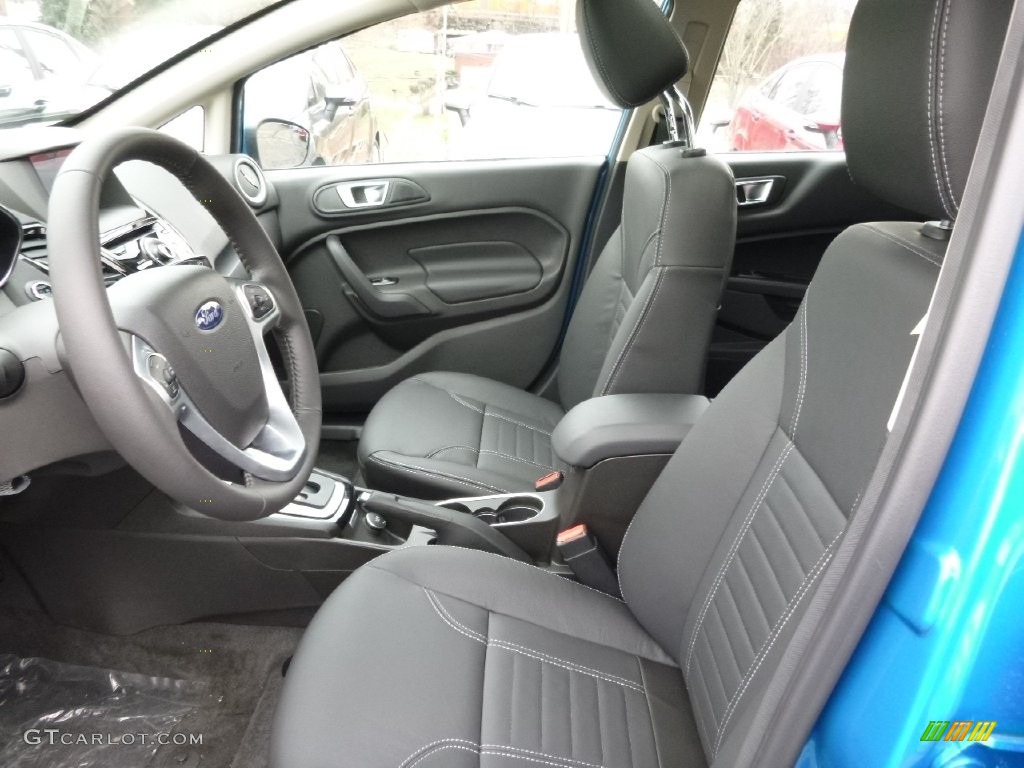 Charcoal Black Interior 2016 Ford Fiesta Titanium Hatchback Photo #110501897