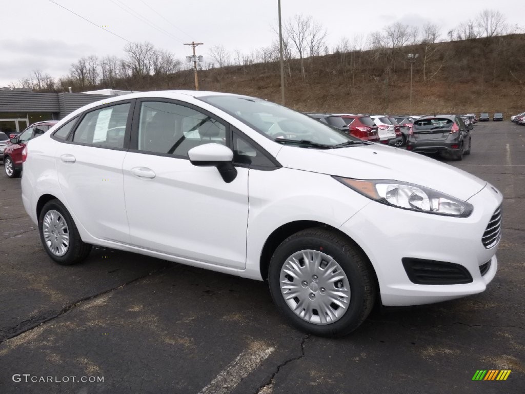 2016 Fiesta S Sedan - Oxford White / Charcoal Black photo #1