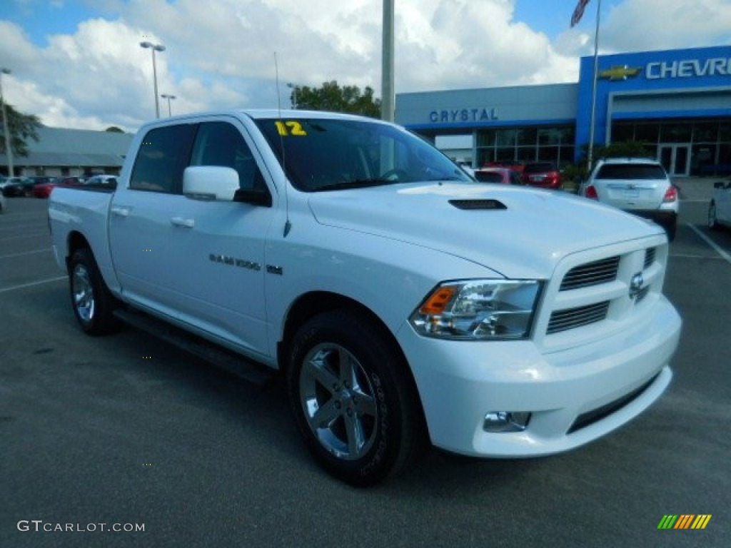 2012 Ram 1500 Sport Crew Cab - Bright White / Dark Slate Gray photo #10