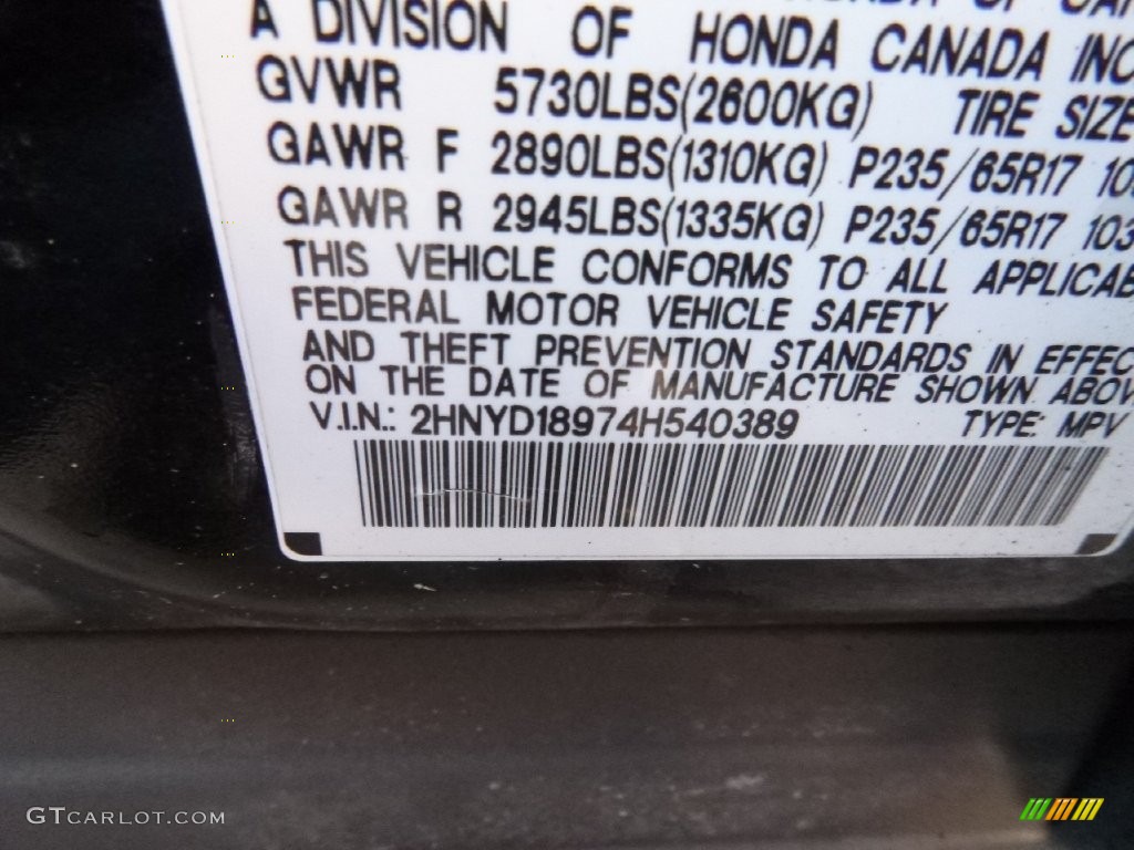 2004 MDX Touring - Nighthawk Black Pearl / Ebony photo #17