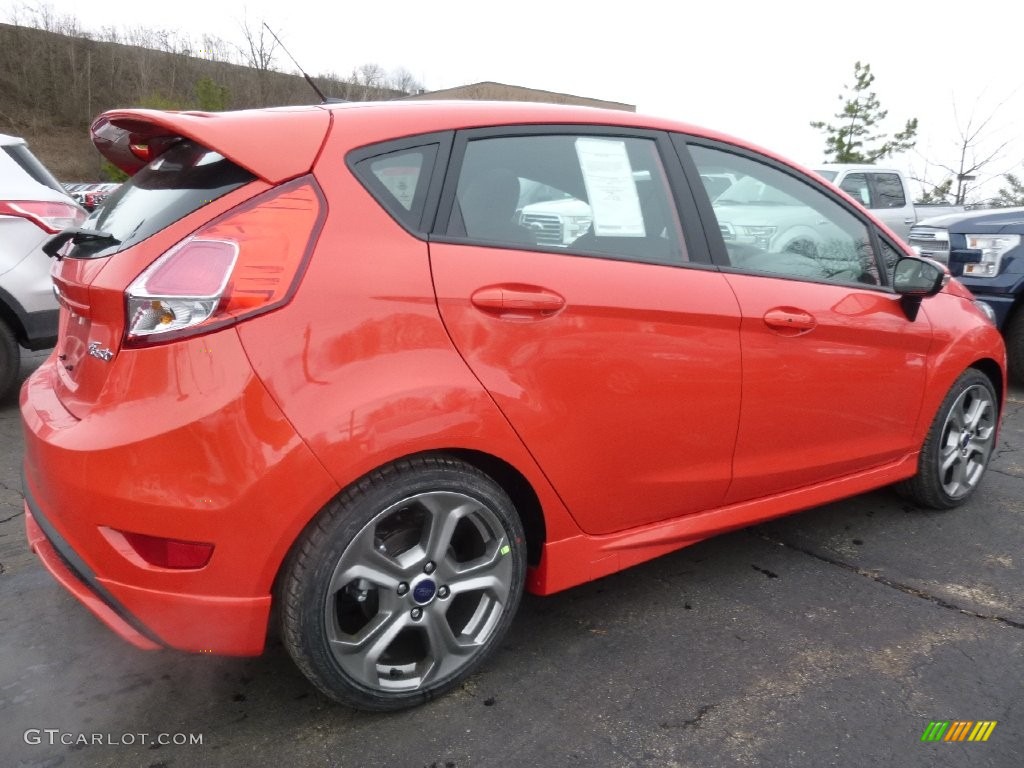 2016 Fiesta ST Hatchback - Molten Orange Metallic Tri-coat / ST Recaro Smoke Storm photo #2