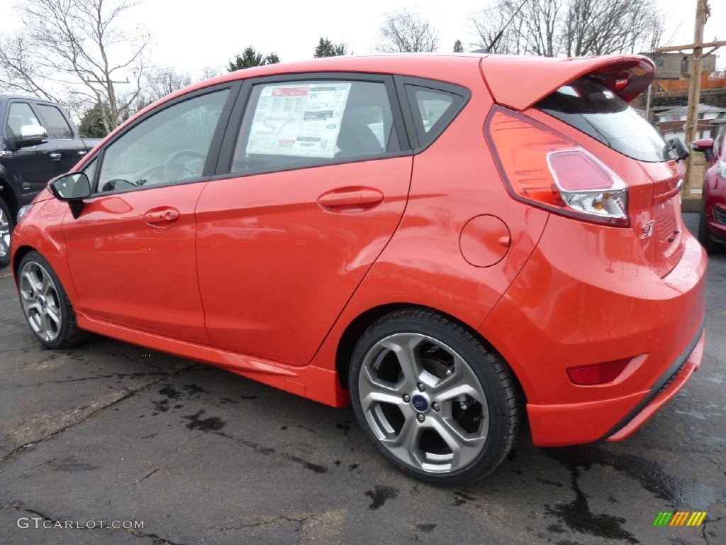 2016 Fiesta ST Hatchback - Molten Orange Metallic Tri-coat / ST Recaro Smoke Storm photo #3