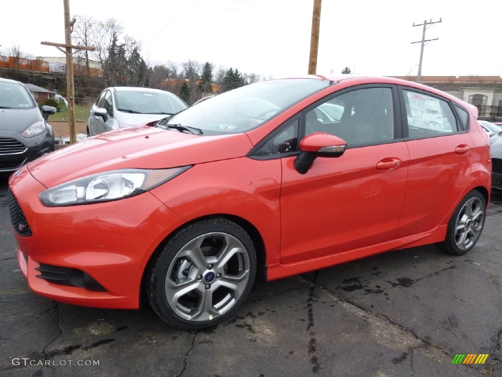 2016 Fiesta ST Hatchback - Molten Orange Metallic Tri-coat / ST Recaro Smoke Storm photo #4
