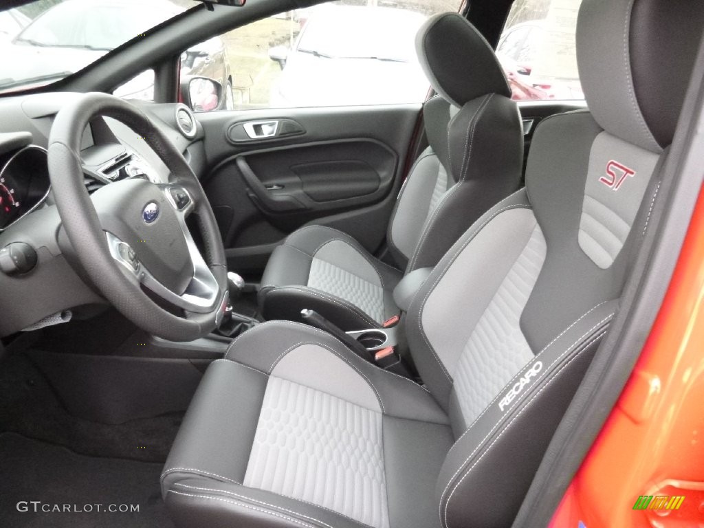 2016 Fiesta ST Hatchback - Molten Orange Metallic Tri-coat / ST Recaro Smoke Storm photo #6