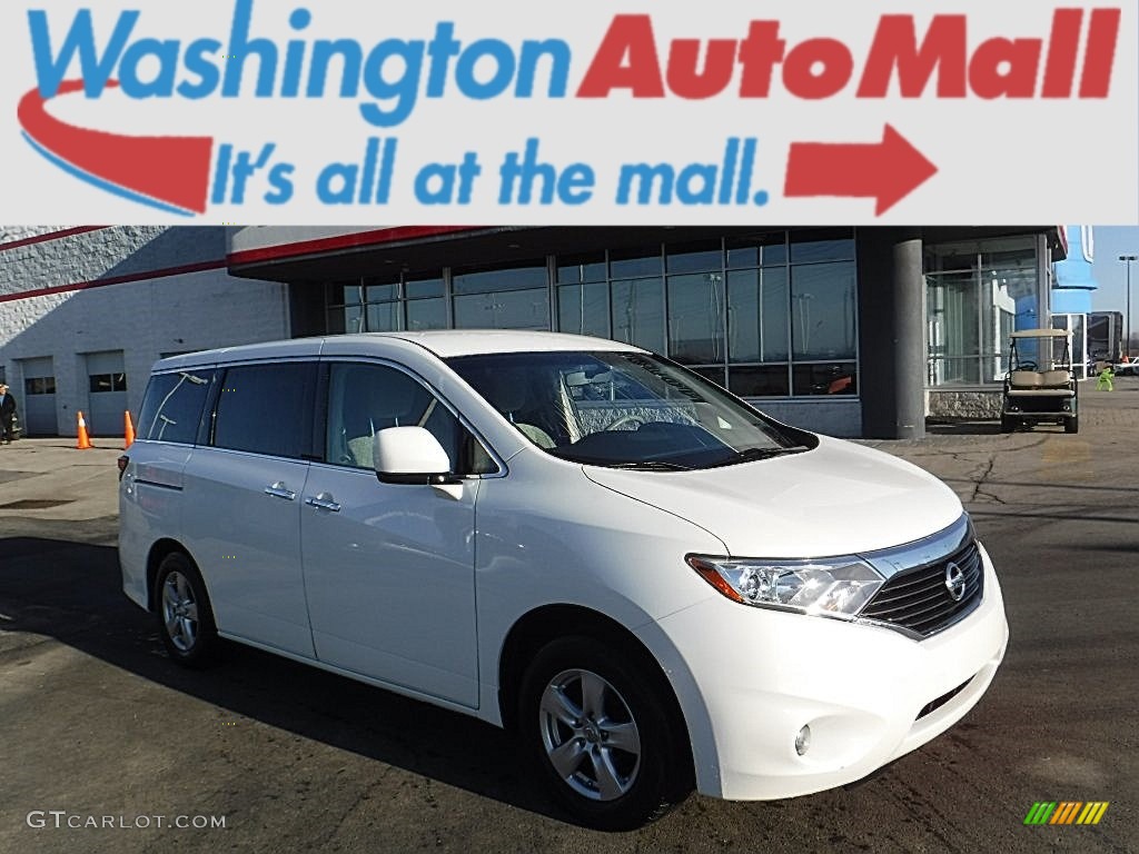 Pearl White Nissan Quest