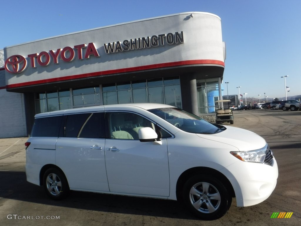 2011 Quest 3.5 SV - Pearl White / Gray photo #2