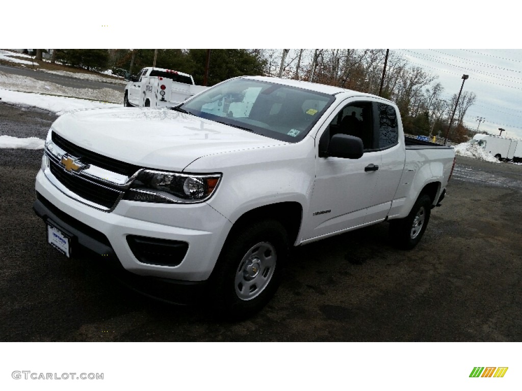 2016 Colorado WT Extended Cab - Summit White / Jet Black/Dark Ash photo #3