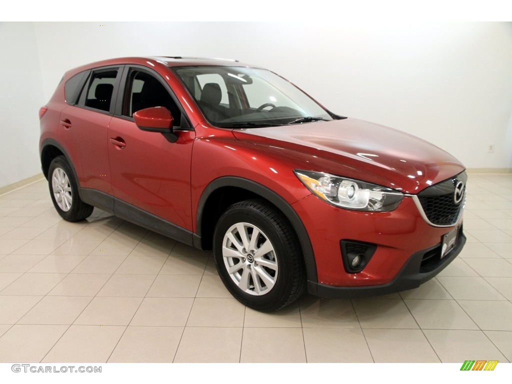2013 CX-5 Touring AWD - Zeal Red Mica / Black photo #1