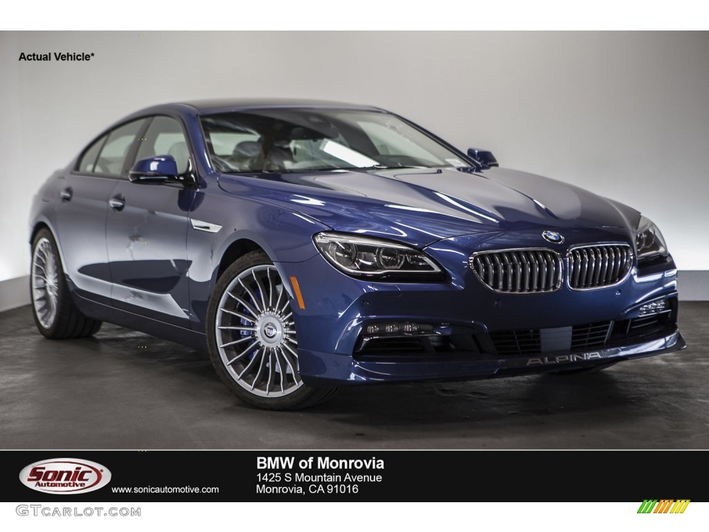 2016 6 Series ALPINA B6 xDrive Gran Coupe - BMW Individual ALPINA Blue Metallic / BMW Individual Opal White photo #1