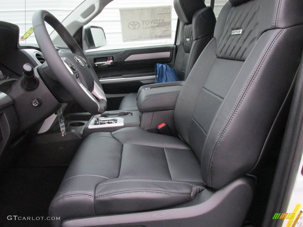 Black Interior 2016 Toyota Tundra Platinum CrewMax Photo #110516504