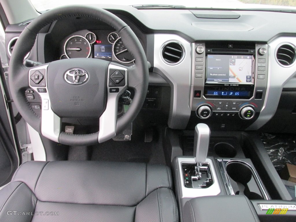 2016 Toyota Tundra Platinum CrewMax Black Dashboard Photo #110516566