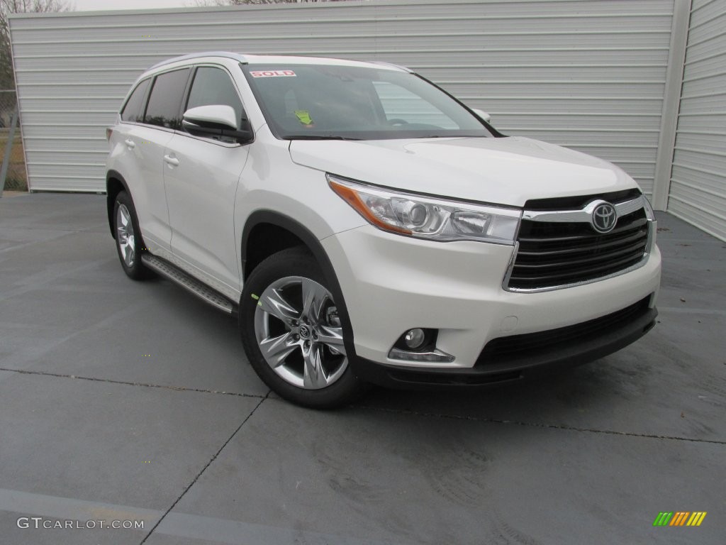 2016 Blizzard Pearl Toyota Highlander Limited Platinum 110495155 2016 Blizzard Pearl Toyota Highlander Limited Platinum 110495155